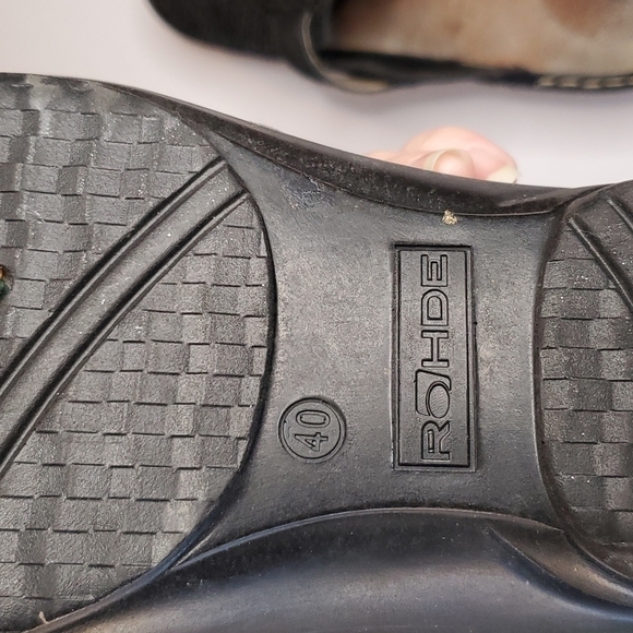 𝅺rohde Black Mule-Clog Women's Size 40 - Picture 7 of 8